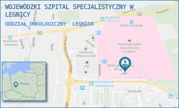 ODDZIAŁ ONKOLOGICZNY - WOJEWÓDZKI SZPITAL SPECJALISTYCZNY W LEGNICY - UL. JAROSŁAWA IWASZKIEWICZA 5, LEGNICA