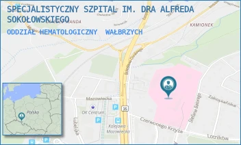 ODDZIAŁ HEMATOLOGICZNY - SPECJALISTYCZNY SZPITAL IM. DRA ALFREDA SOKOŁOWSKIEGO - UL. SOKOŁOWSKIEGO 4, WAŁBRZYCH
