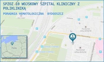PORADNIA HEMATOLOGICZNA - SPZOZ 10 WOJSKOWY SZPITAL KLINICZNY Z POLIKLINIKĄ - POWSTAŃCÓW WARSZAWY 5,  BYDGOSZCZ