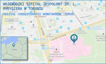 ODDZIAŁ CHEMIOTERAPII NOWOTWORÓW - WOJEWÓDZKI SZPITAL ZESPOLONY IM. L. RYDYGIERA W TORUNIU - KONSTYTUCJI 3 MAJA 42/-,  TORUŃ
