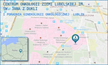 I PORADNIA GINEKOLOGII ONKOLOGICZNEJ - CENTRUM ONKOLOGII ZIEMI LUBELSKIEJ IM. ŚW. JANA Z DUKLI - DRA KAZIMIERZA JACZEWSKIEGO 7,  LUBLIN