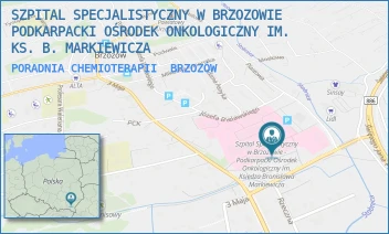 PORADNIA CHEMIOTERAPII - SZPITAL SPECJALISTYCZNY W BRZOZOWIE PODKARPACKI OŚRODEK ONKOLOGICZNY IM. KS. B. MARKIEWICZA - UL. KS. J. BIELAWSKIEGO 18,  BRZOZÓW