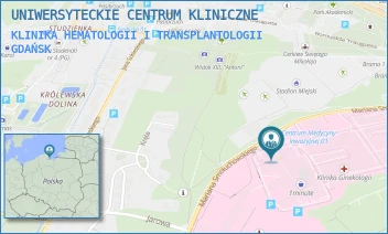 KLINIKA HEMATOLOGII I TRANSPLANTOLOGII - UNIWERSYTECKIE CENTRUM KLINICZNE - UL. MARIANA SMOLUCHOWSKIEGO 17, GDAŃSK