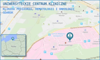 KLINIKA PEDIATRII, HEMATOLOGII I ONKOLOGII - UNIWERSYTECKIE CENTRUM KLINICZNE - UL. DĘBINKI 7, GDAŃSK
