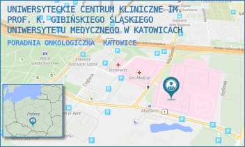 PORADNIA ONKOLOGICZNA - UNIWERSYTECKIE CENTRUM KLINICZNE IM. PROF. K. GIBIŃSKIEGO ŚLĄSKIEGO UNIWERSYTETU MEDYCZNEGO W KATOWICACH - UL. CEGLANA 35,  KATOWICE