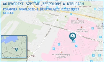 PORADNIA ONKOLOGII I HEMATOLOGII DZIECIĘCEJ - WOJEWÓDZKI SZPITAL ZESPOLONY W KIELCACH - ARTWIŃSKIEGO 3A, KIELCE