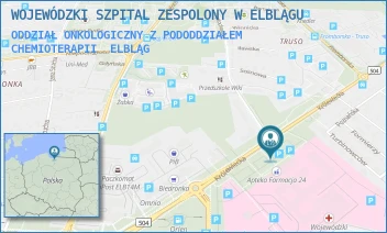 ODDZIAŁ ONKOLOGICZNY Z PODODDZIAŁEM CHEMIOTERAPII - WOJEWÓDZKI SZPITAL ZESPOLONY W ELBLĄGU - KRÓLEWIECKA 146, ELBLĄG