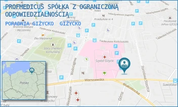 PORADNIA GIŻYCKO - PROFMEDICUS SPÓŁKA Z OGRANICZONĄ ODPOWIEDZIALNOŚCIĄ - SUWALSKA 3A,  GIŻYCKO