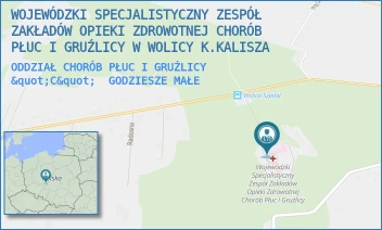 ODDZIAŁ CHORÓB PŁUC I GRUŹLICY "C" - WOJEWÓDZKI SPECJALISTYCZNY ZESPÓŁ ZAKŁADÓW OPIEKI ZDROWOTNEJ CHORÓB PŁUC I GRUŹLICY W WOLICY - WOLICA 113, GODZIESZE MAŁE