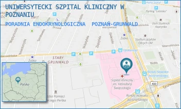 PORADNIA ENDOKRYNOLOGICZNA - UNIWERSYTECKI SZPITAL KLINICZNY W POZNANIU - PRZYBYSZEWSKIEGO 49, POZNAŃ-GRUNWALD