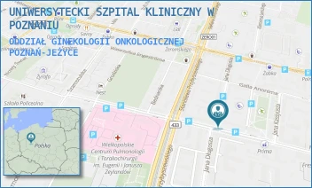 ODDZIAŁ GINEKOLOGII ONKOLOGICZNEJ - UNIWERSYTECKI SZPITAL KLINICZNY W POZNANIU - AUGUSTYNA SZAMARZEWSKIEGO 84, POZNAŃ-JEŻYCE