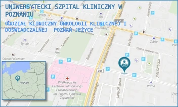 ODDZIAŁ KLINICZNY ONKOLOGII KLINICZNEJ I DOŚWIADCZALNEJ - UNIWERSYTECKI SZPITAL KLINICZNY W POZNANIU - AUGUSTYNA SZAMARZEWSKIEGO 84, POZNAŃ-JEŻYCE